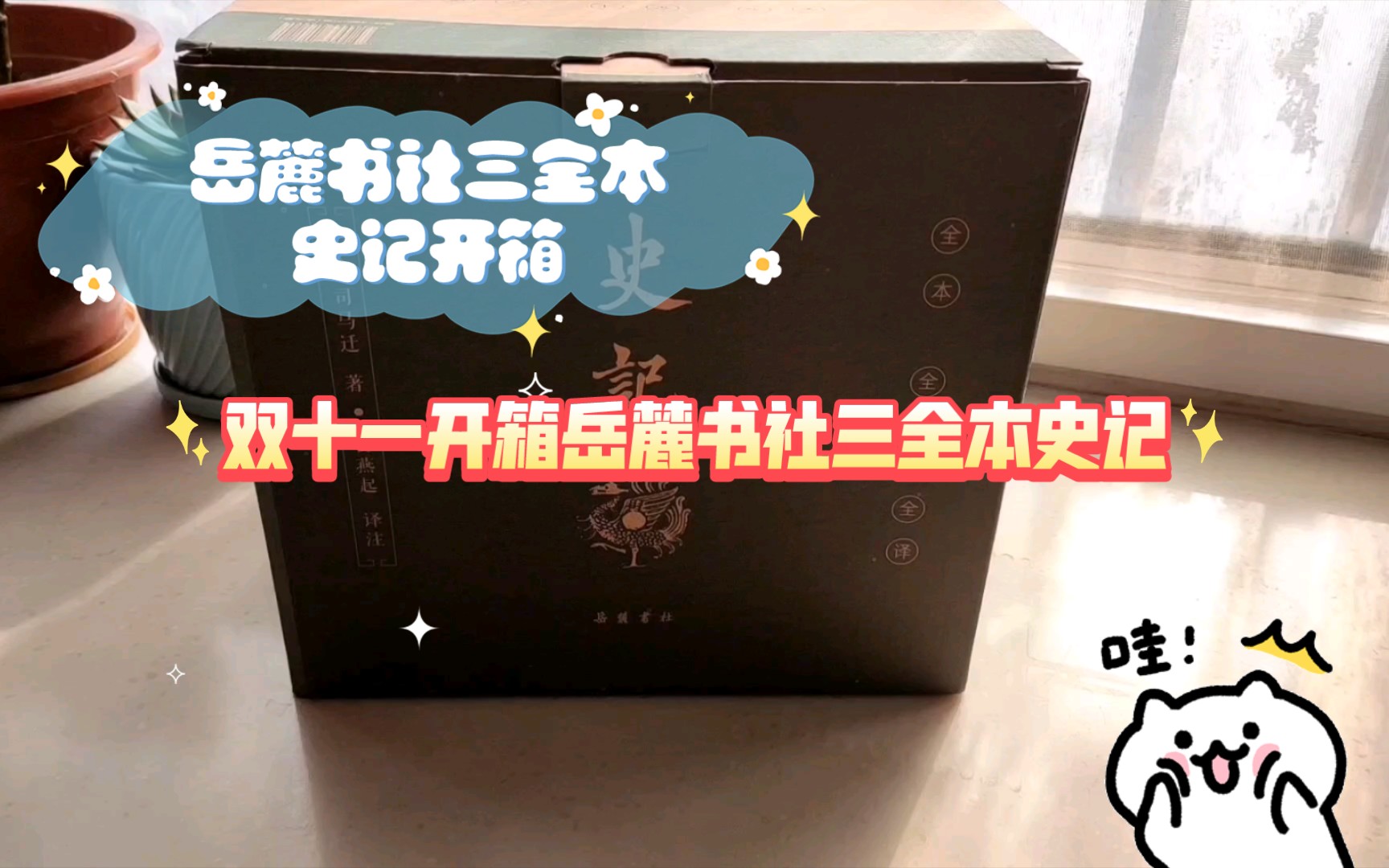 岳麓书社三全本史记开箱,双十一130很香哔哩哔哩bilibili