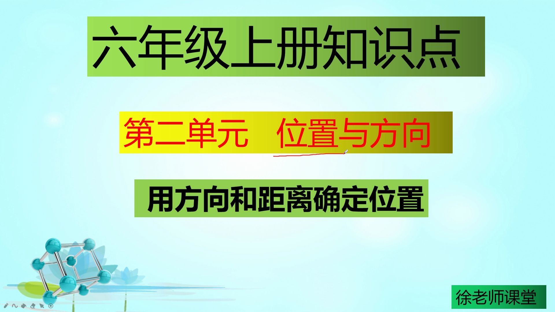 [图]六年级数学用方向和距离确定物体的位置，提前预习，开学做学霸