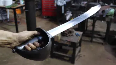 精鋭ヨーロッパの長刀 古兵器 武具 冷兵器 刀装具 指揮刀 手鍛造打 鋼刀 1:6微缩古代冷兵器武器模型朴刀太平刀博刀横刀长柄刃刀兵人玩具