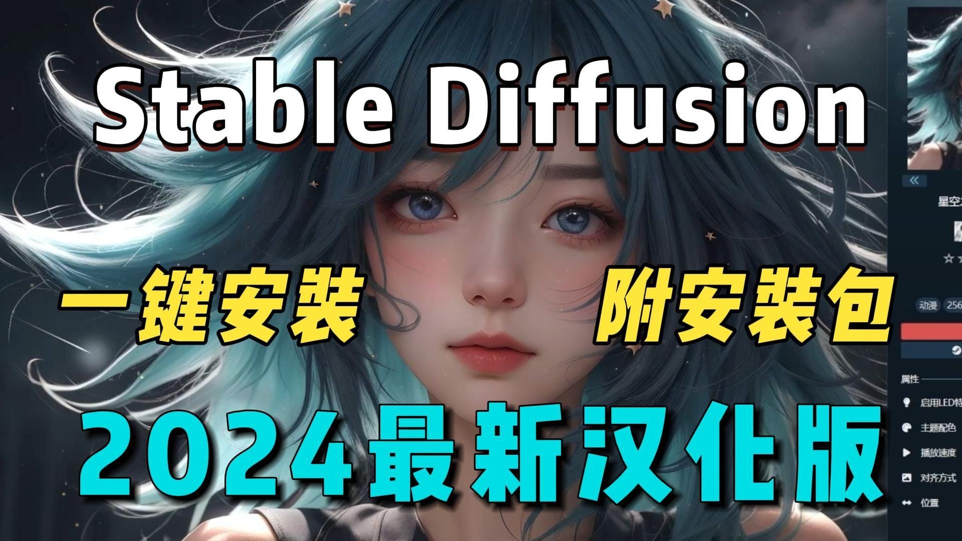 【2024最新版】超详细!最新StableDiffusion汉化版安装包安装教程一键安装!有手就行~(附安装包下载)哔哩哔哩bilibili