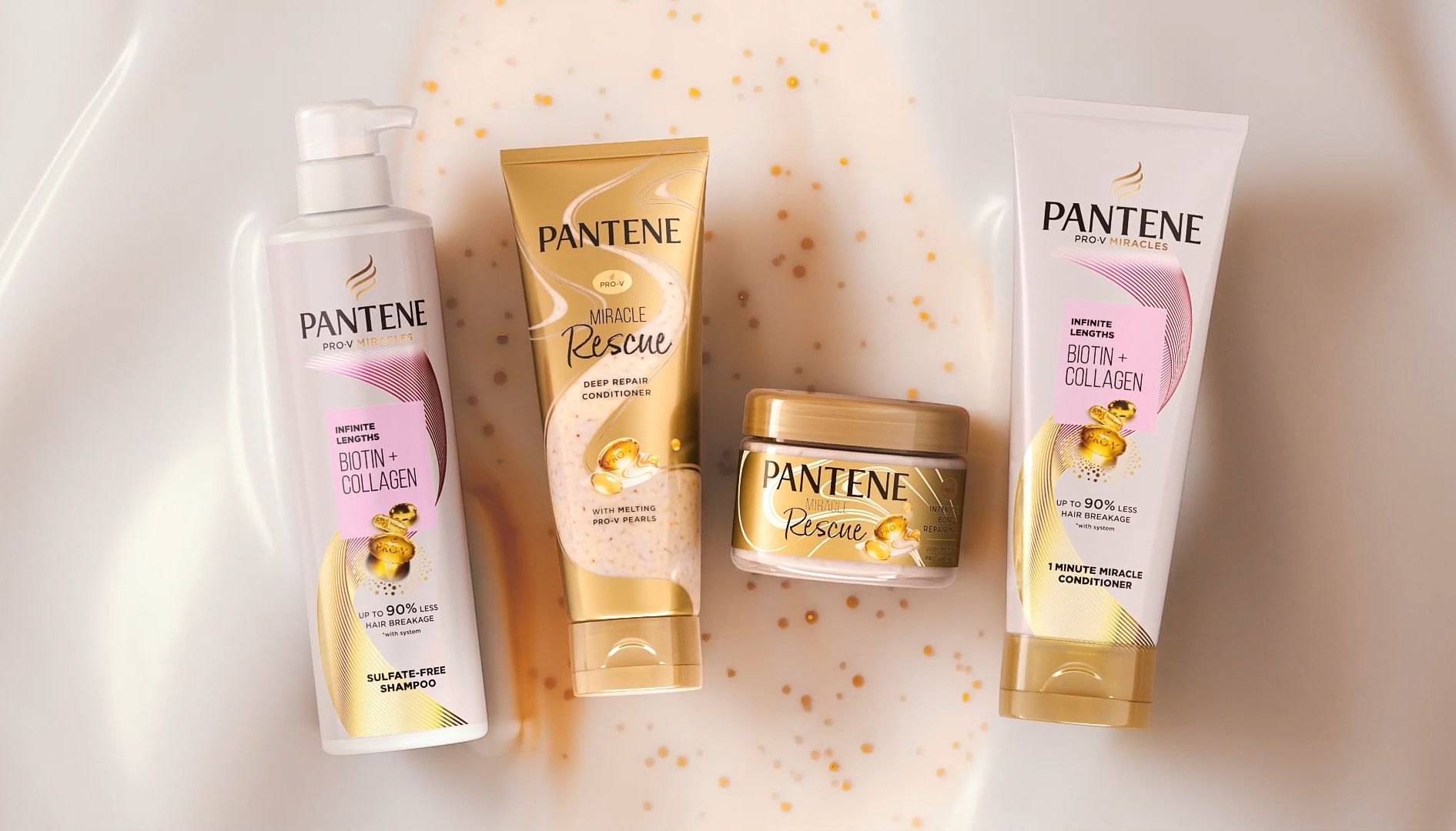 2024年美国PANTENE潘婷3分钟奇迹护发素广告弹韧柔顺亮篇.哔哩哔哩bilibili