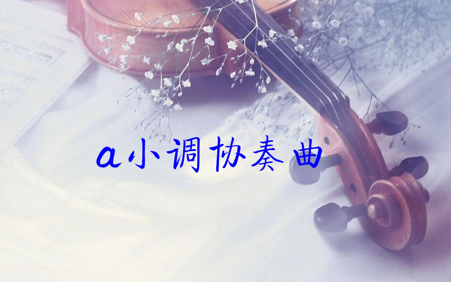 [图]【小提琴】a小调协奏曲