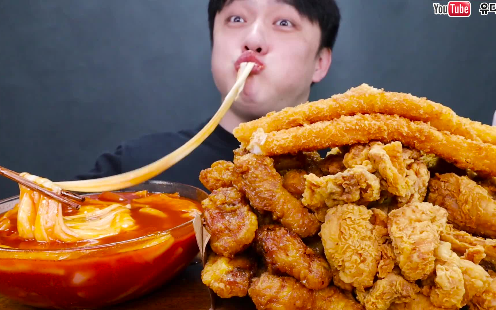 {含倒放 倍速}【udt小哥】火鸡面 炸酱面 汉堡特辑 大口吃真过瘾