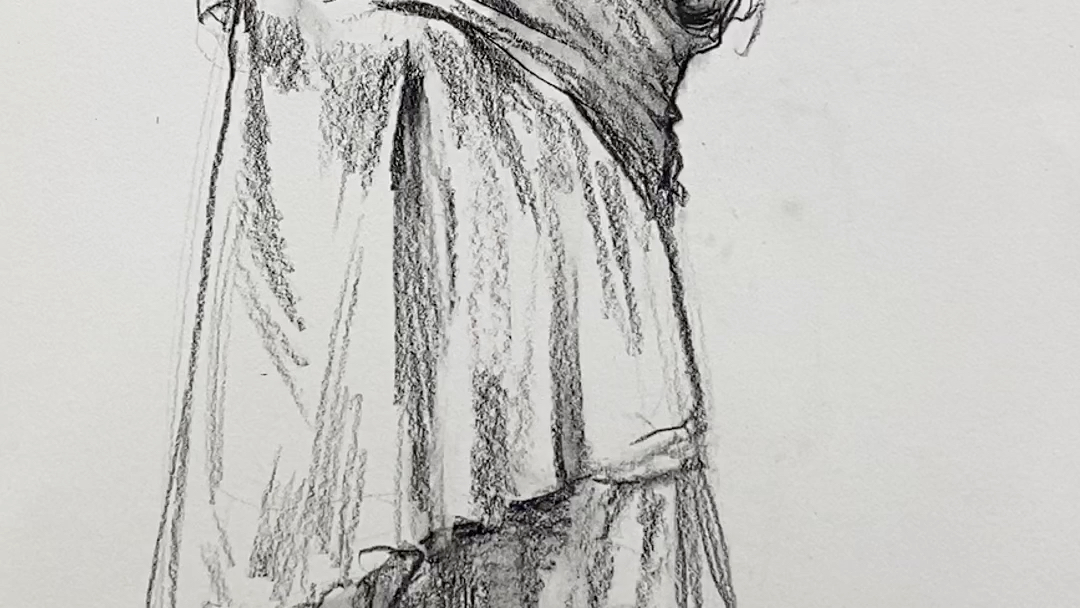 【人物速写教学】西班牙画家委拉斯贵支油画人物临摹,体会油画转速写