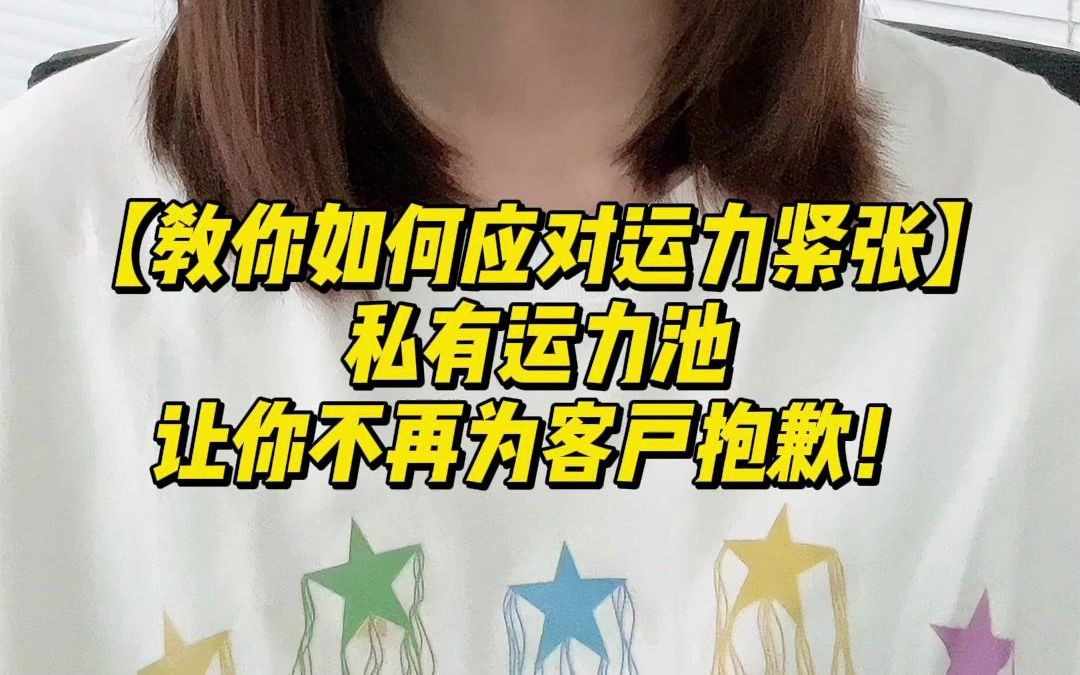 【教你如何应对运力紧张】私有运力池让你不再为客户抱歉!哔哩哔哩bilibili