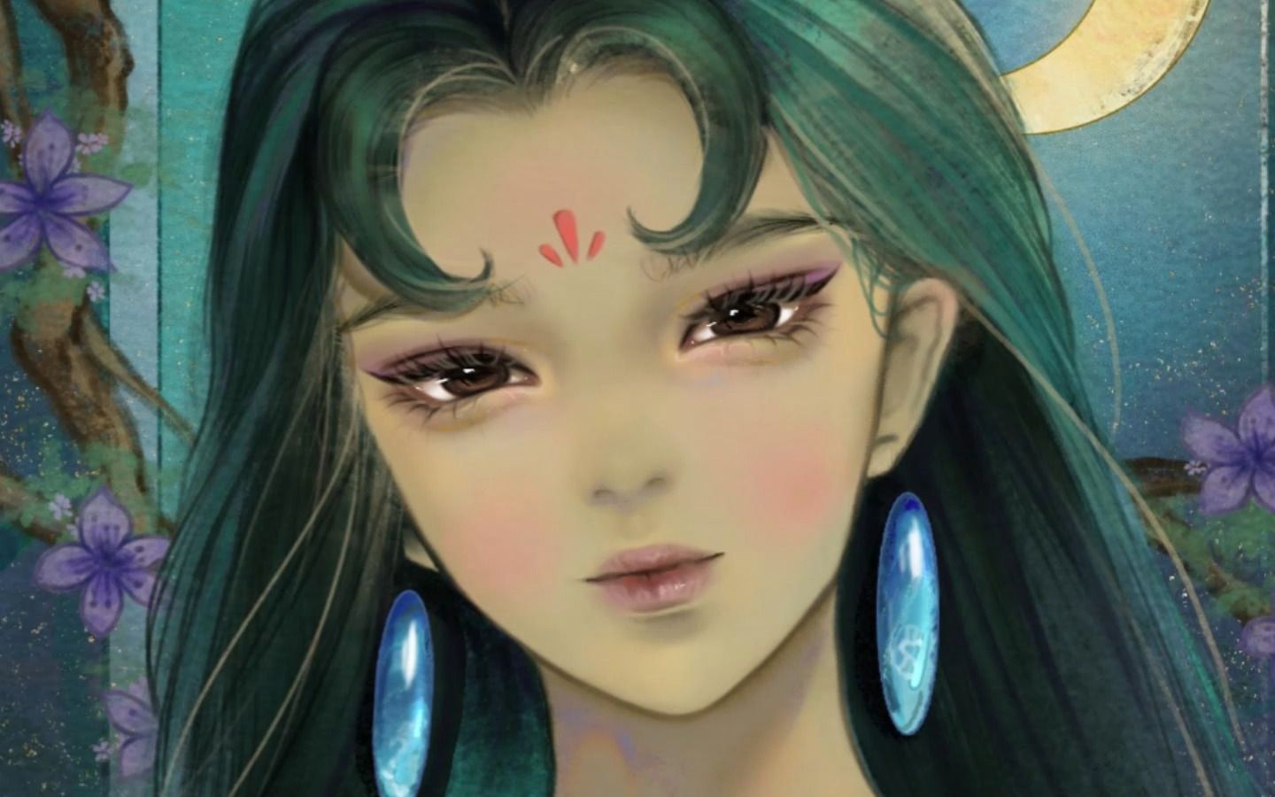 【绘画过程】童年记忆之 哪吒传奇 | 山鬼_哔哩哔哩_bilibili