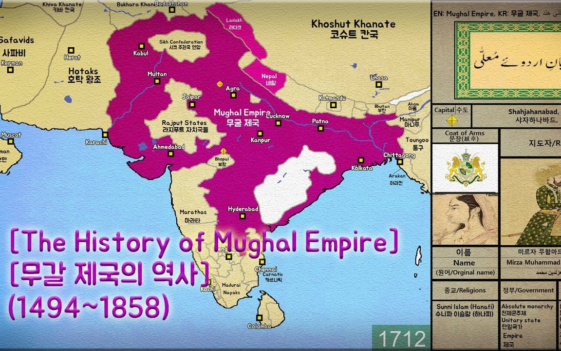 莫卧儿帝国最大版图图片