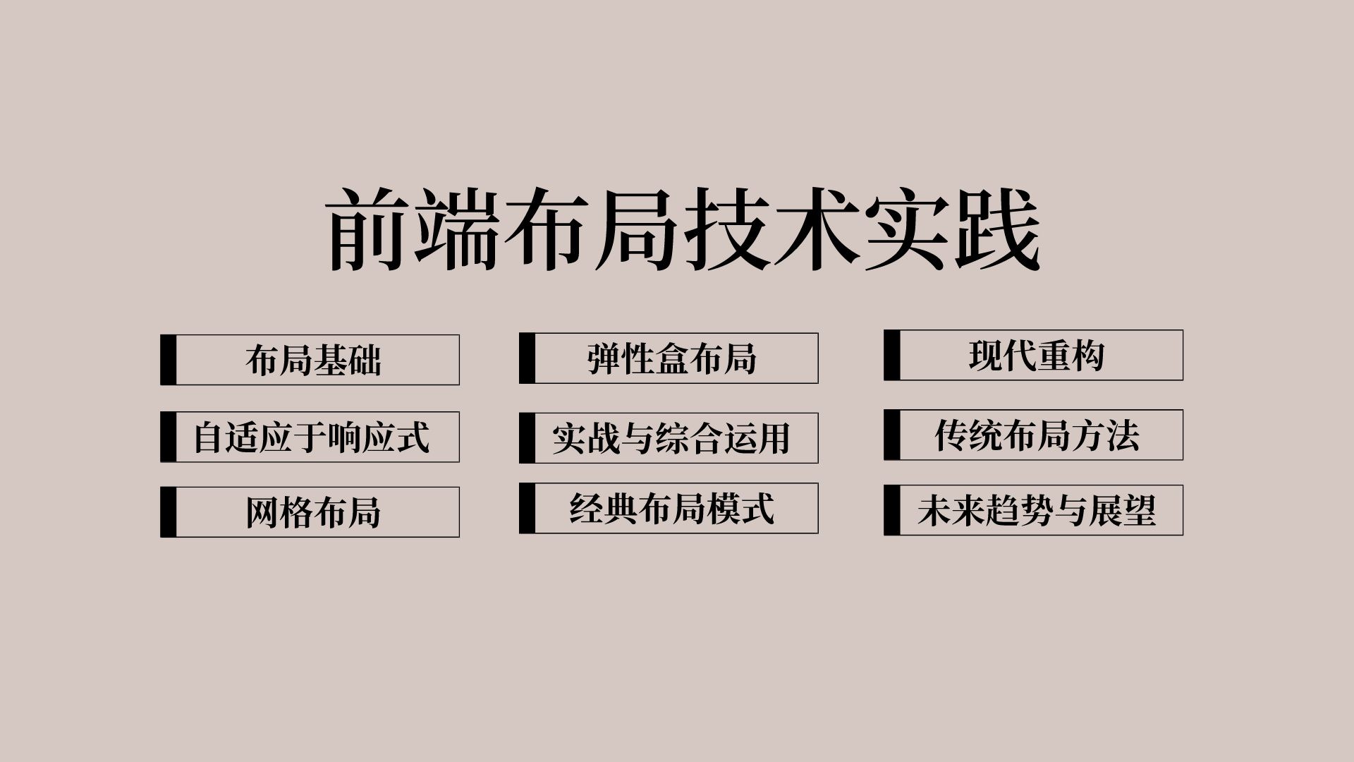 前端最新布局、弹性盒布局、自适应与响应式、网格布局、实战、重构、传统布局、经典布局模式哔哩哔哩bilibili