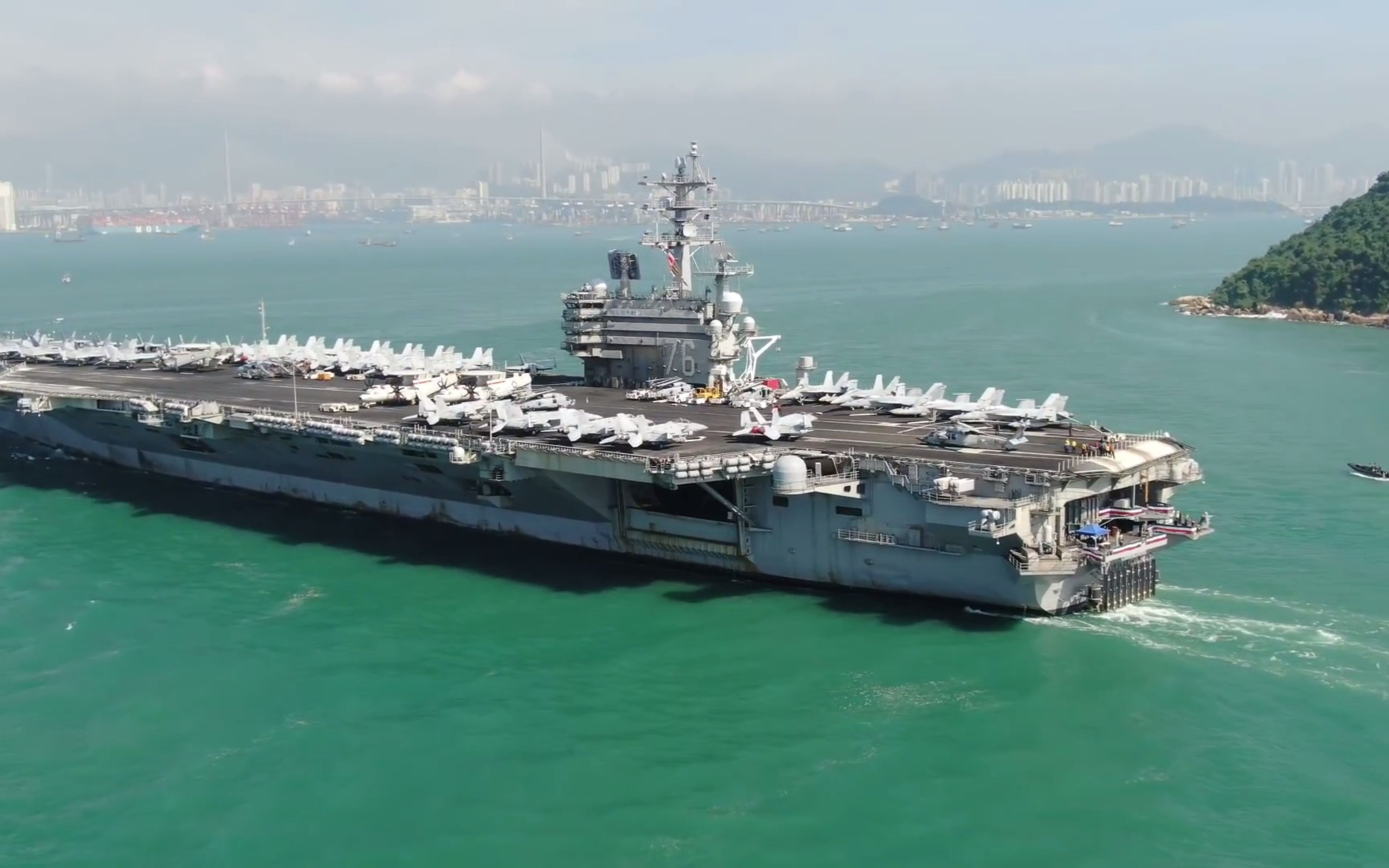 没看到我们的航母超清视频,就找了个美国航母(cvn-76)缓解下心中饥渴