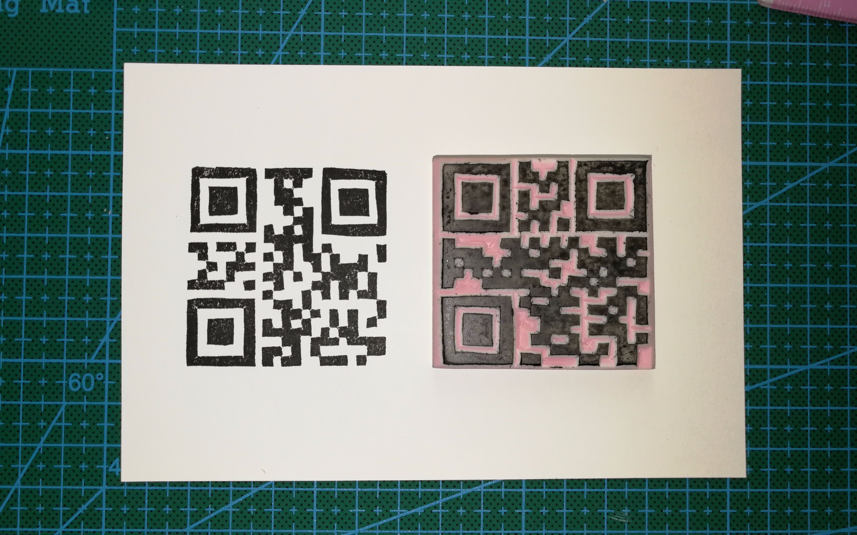 【橡皮章】刻个二维码 - 全过程