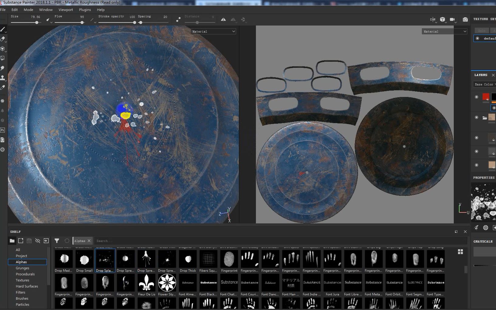 unfold3d uv-substance painter贴图-标准渲染