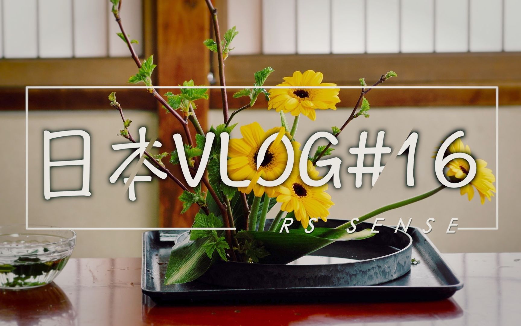 日本Vlog#16 | 在传统日式旅馆上一堂草月流哔哩哔哩bilibili