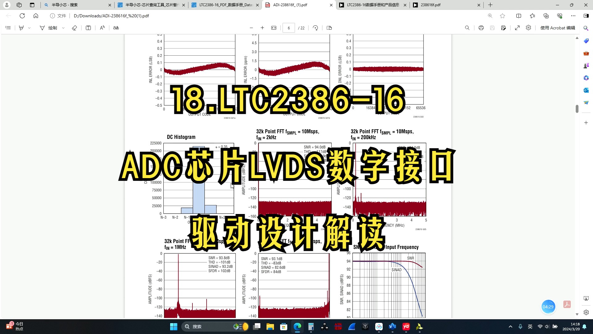 18.LTC238616 ADC芯片LVDS数字接口驱动设计解读哔哩哔哩bilibili