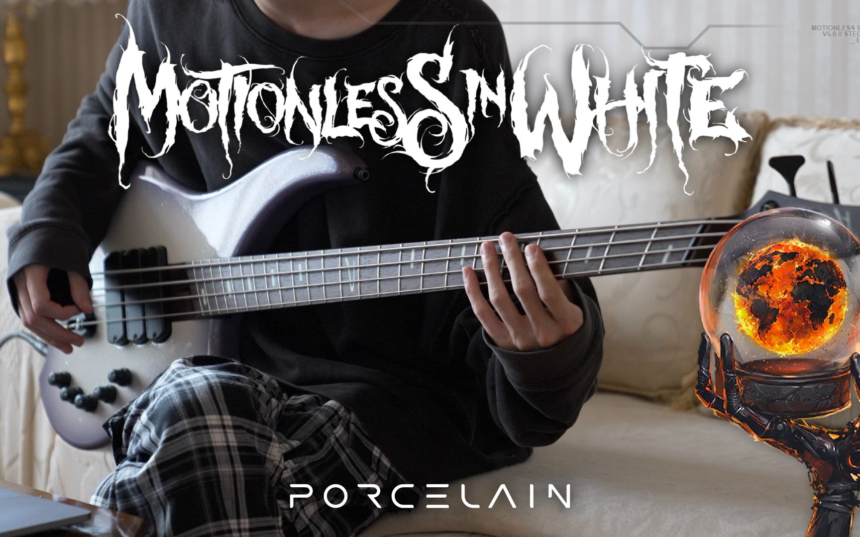 [图]Motionless In White - Porcelain | 贝斯翻弹 Bass Cover