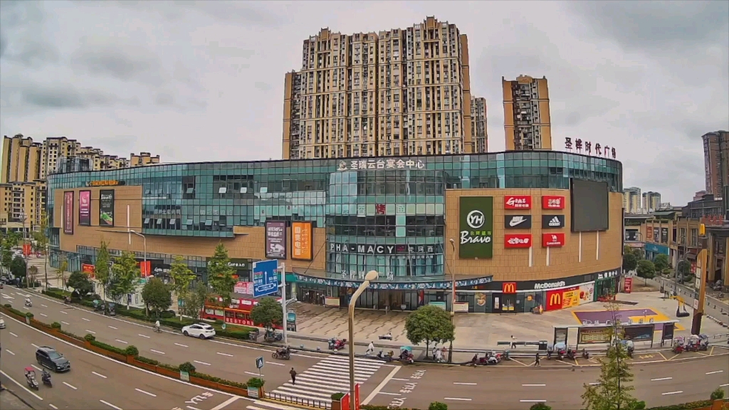 延时拍摄——营山圣桦时代广场
