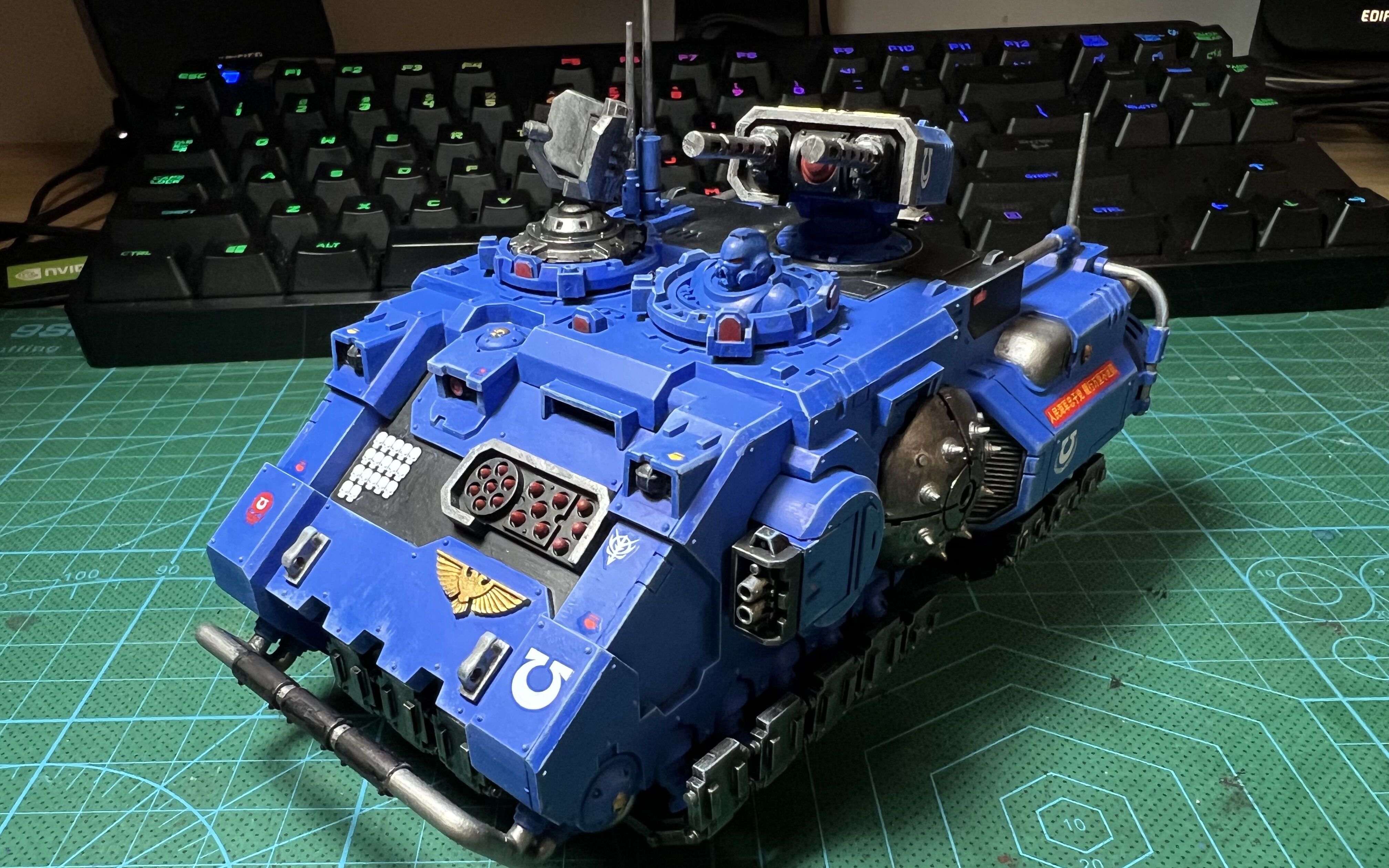 渣涂记录:笔痕满满的战锤40k极限战士皮卡车