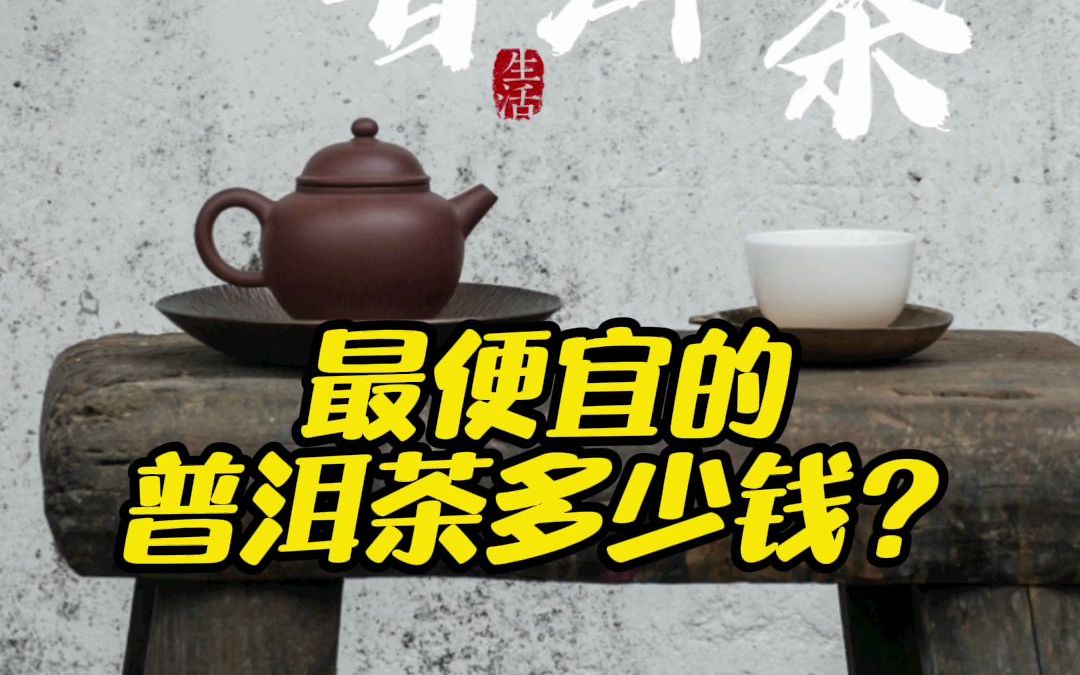 最便宜的普洱茶多少钱?哔哩哔哩bilibili