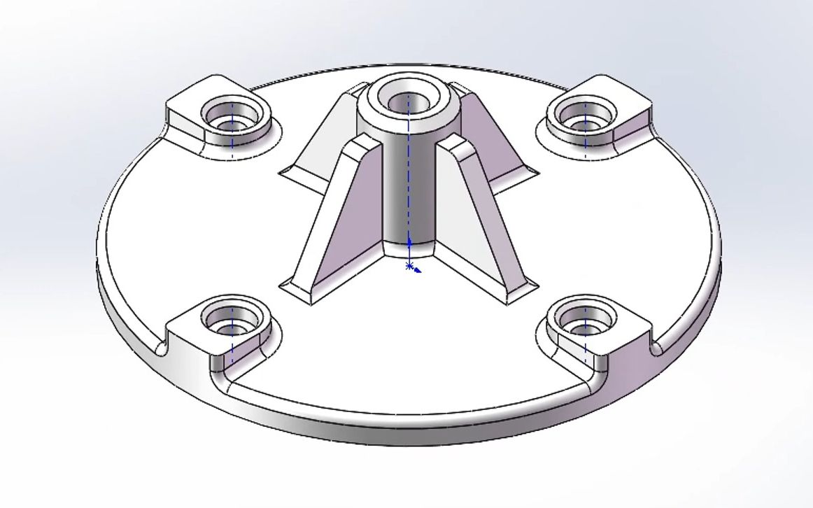 solidworks简单产品建模案例11