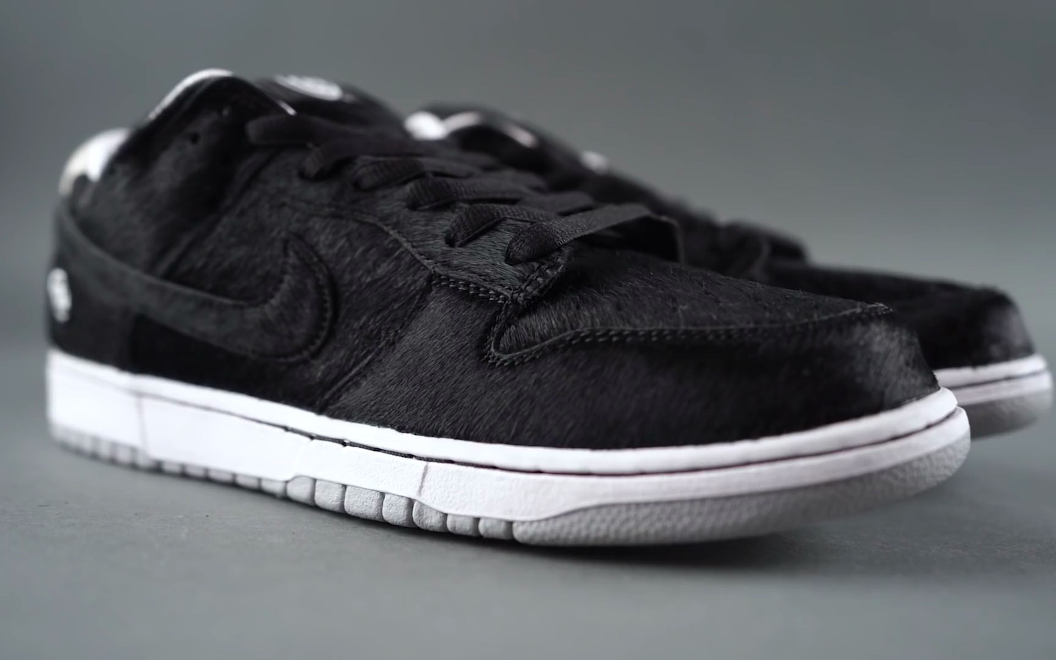 medicom toy x nike sb dunk low "be@rbrick" 黑白 积木熊 细节实拍