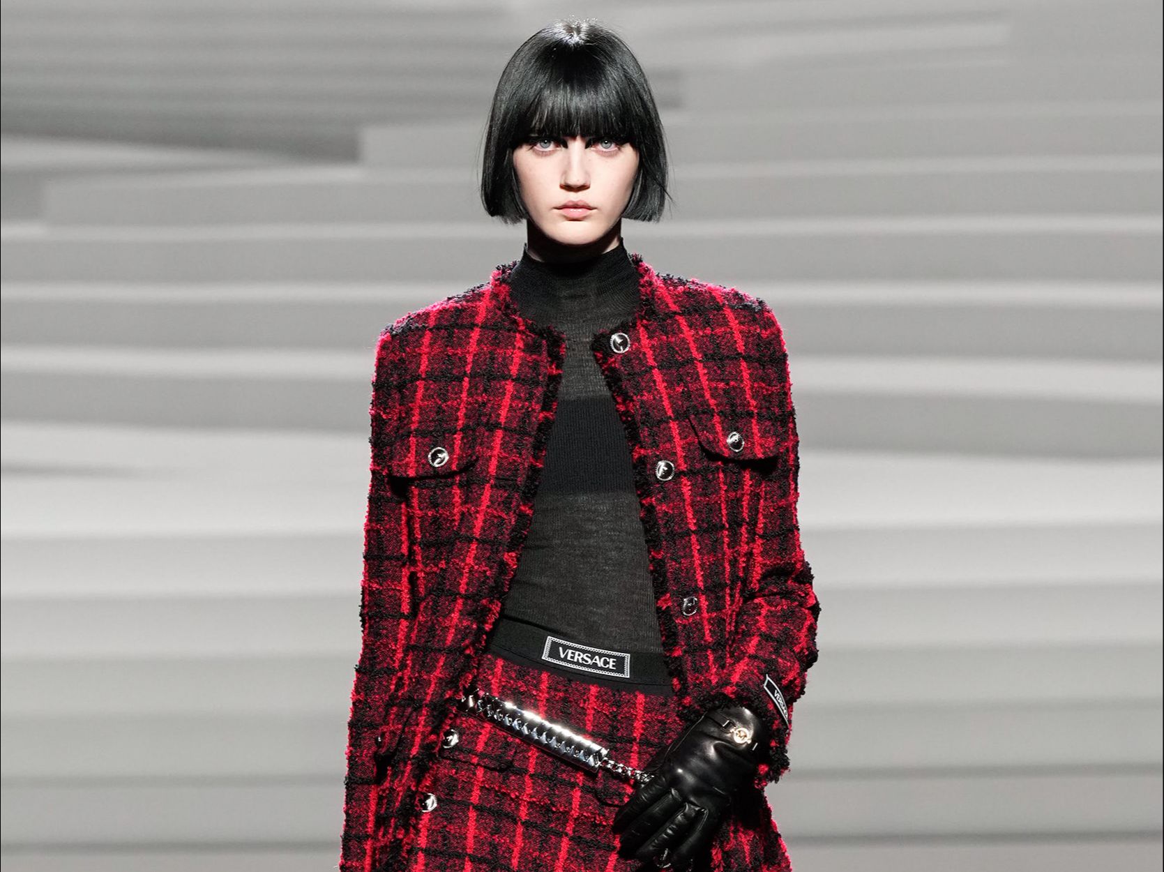 「米兰时装周」versace 2024秋冬时装发布会