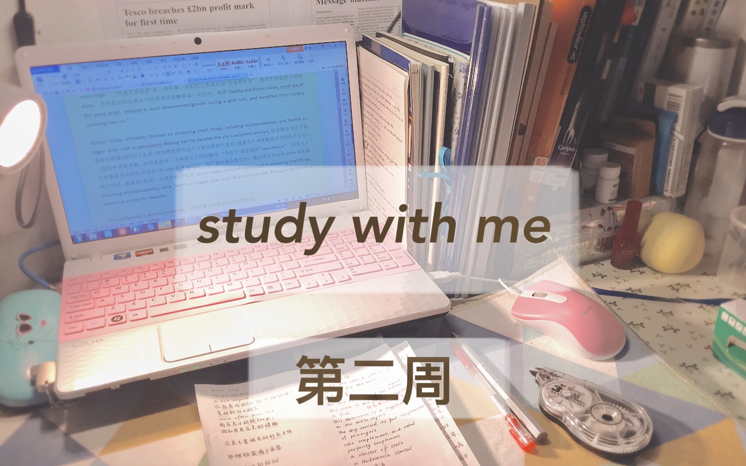 【考研周记】Study with me第二周 翻译外刊 轻松的一周 感觉不到时间紧迫 睡眠也好了哔哩哔哩bilibili