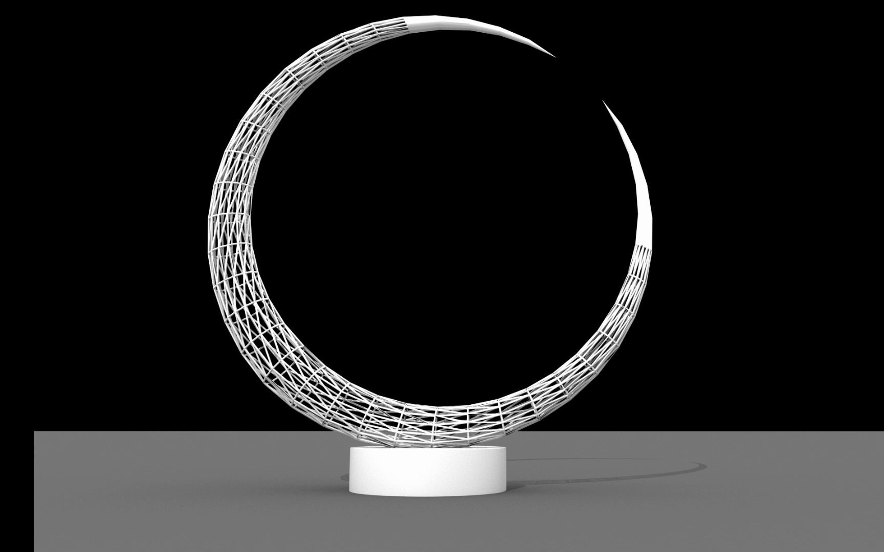 景观小品月亮雕塑