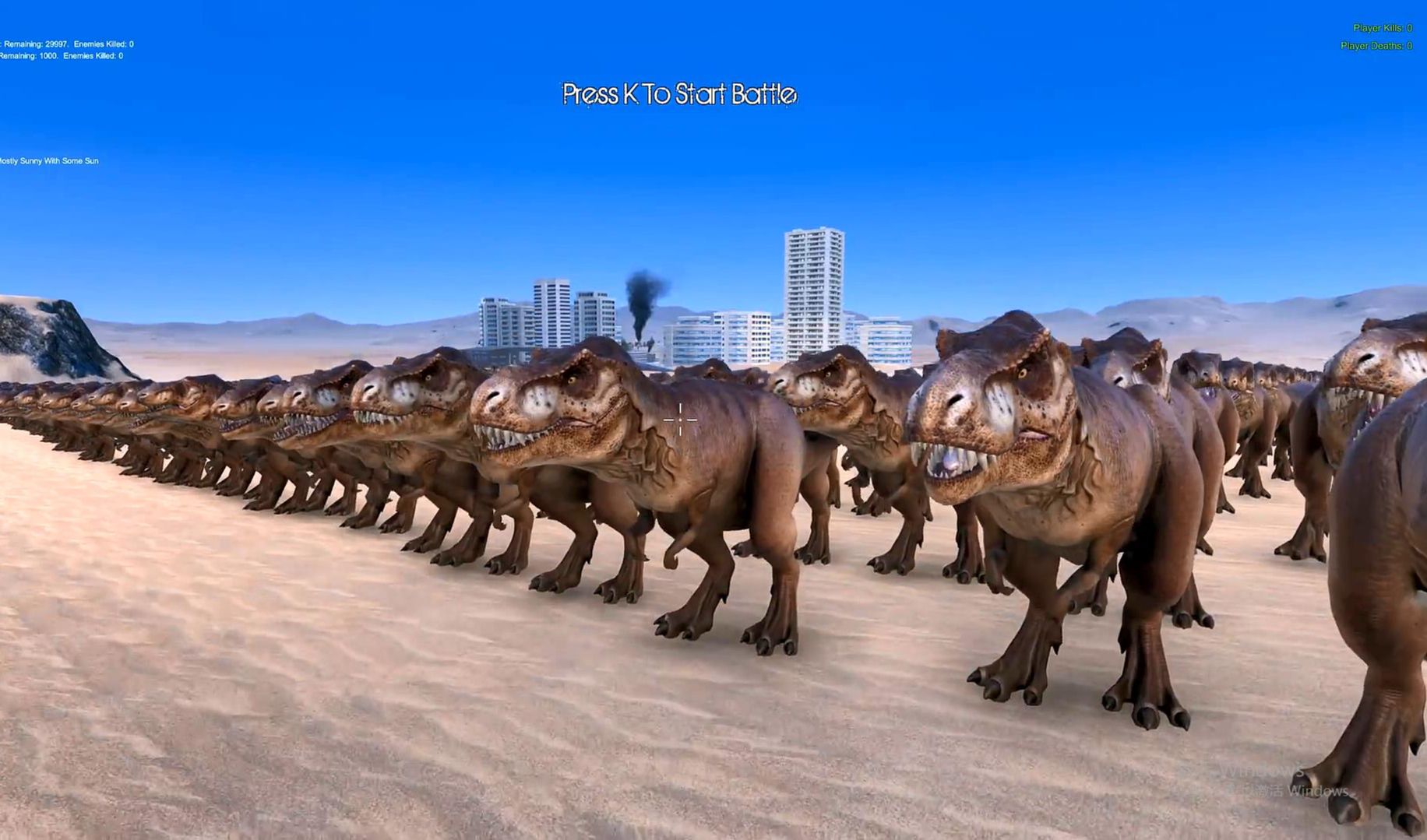 1000只霸王龙vs30000斯巴达战士(ultimate epic battle simulator)