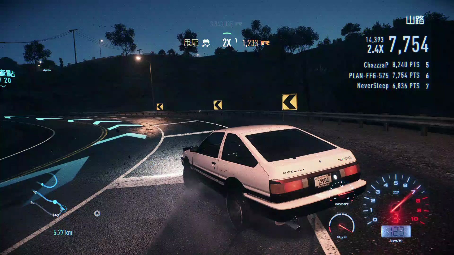 极品飞车19ae86の一路向北