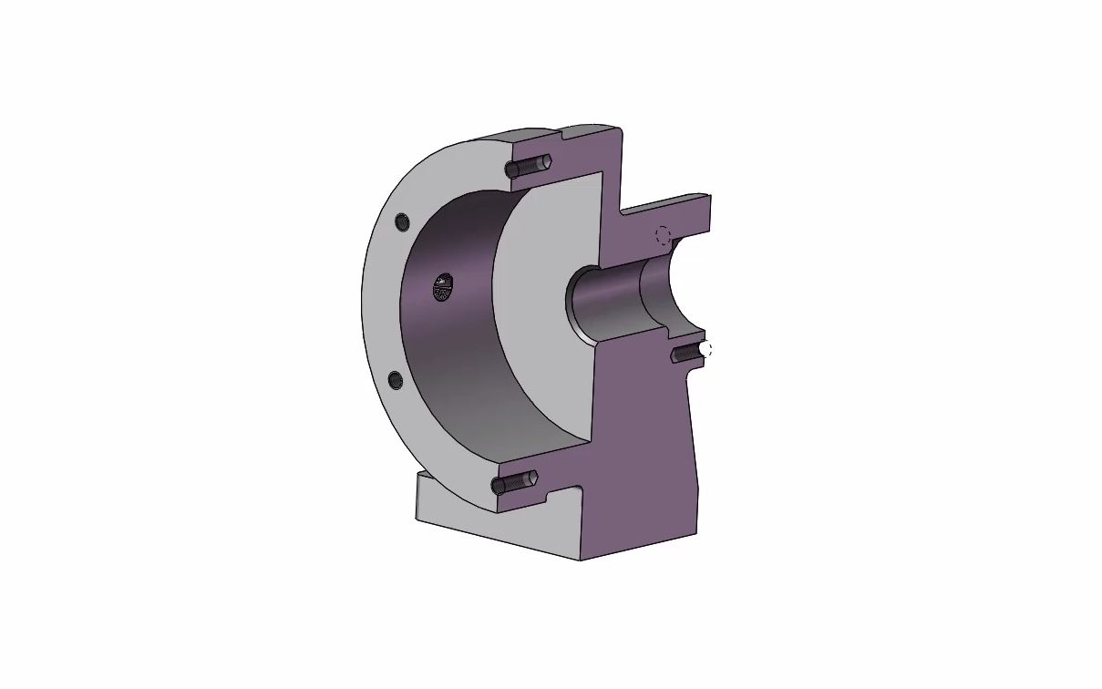 图6-1-9 泵体的零件图