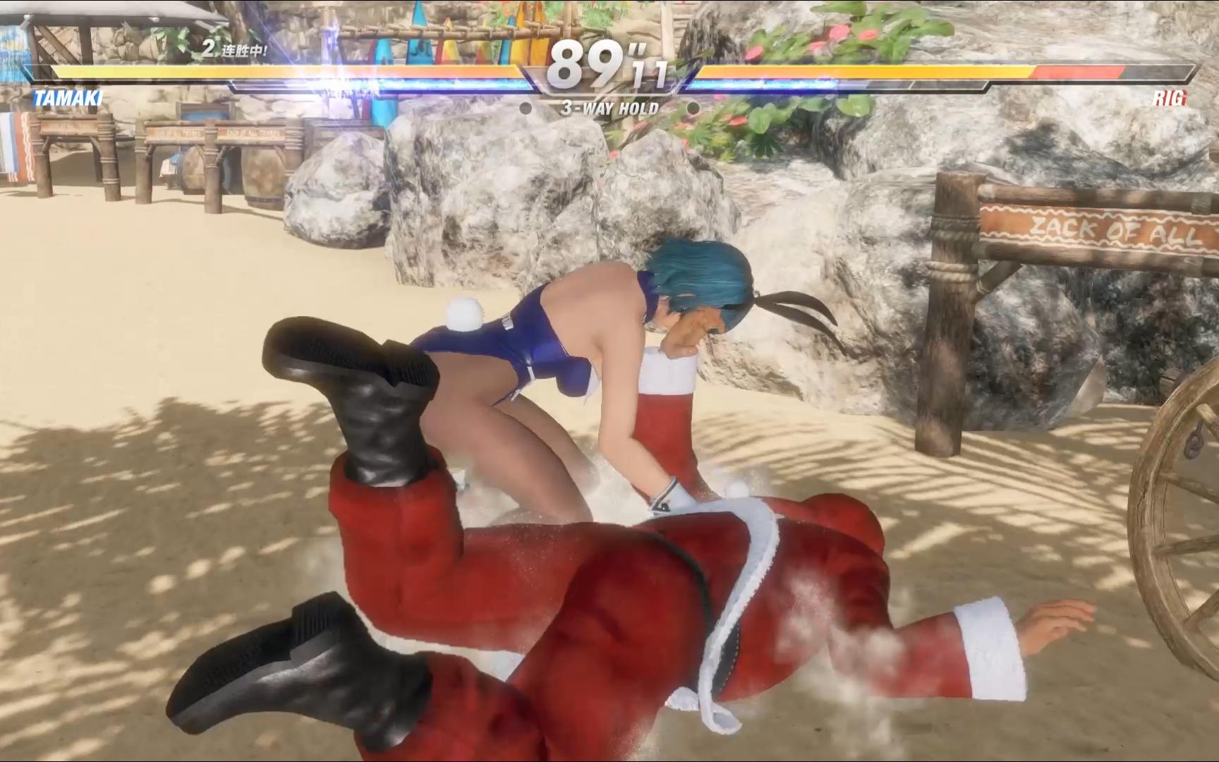 死或生6兔女郎环在海边对战红衣里格