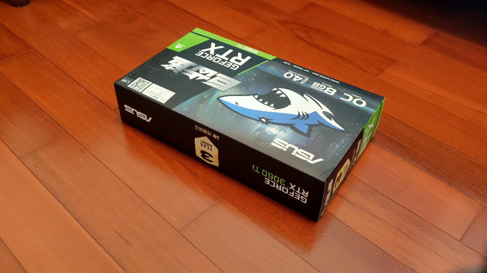 【显卡开箱】华硕巨齿鲨3060ti