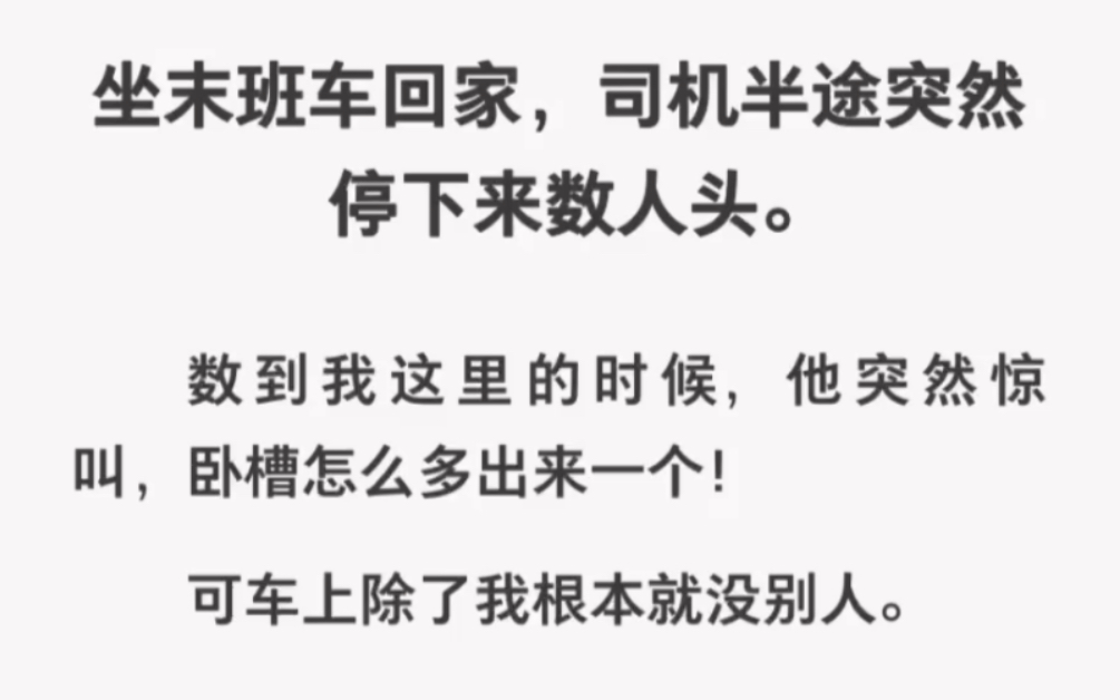 [图]车上除了我没别人！可司机却数到我时说多了个人！！《末班车旅行》