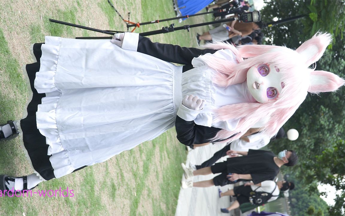 2023广州艾妮漫展 furry 可爱兔子女仆 兽装 cos