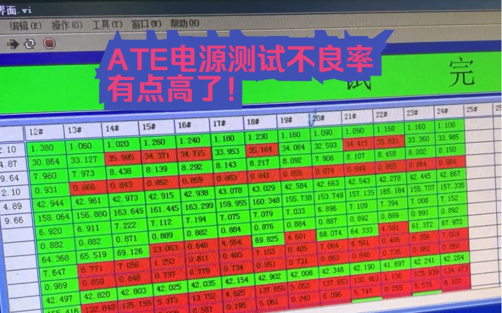 ATE电源测试不良率有点高了哔哩哔哩bilibili