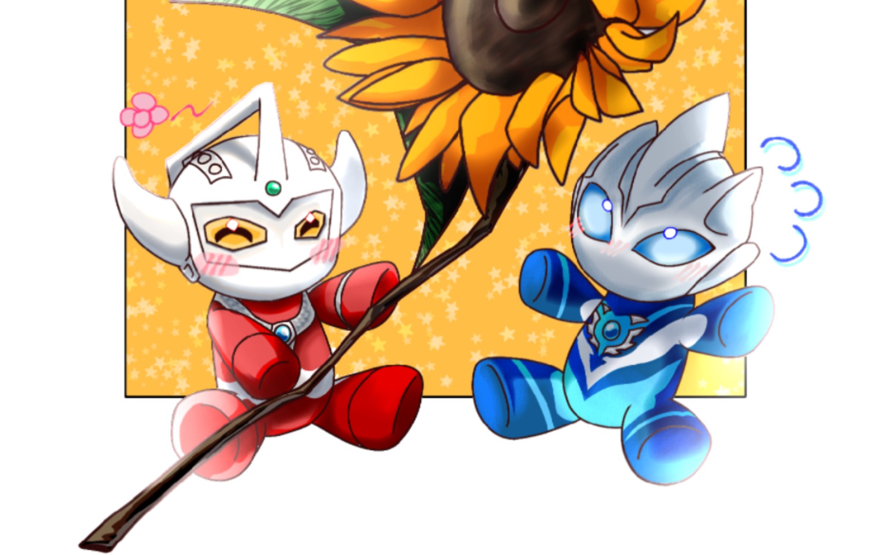 【泰托】今天生日,画一下两个可爱宝