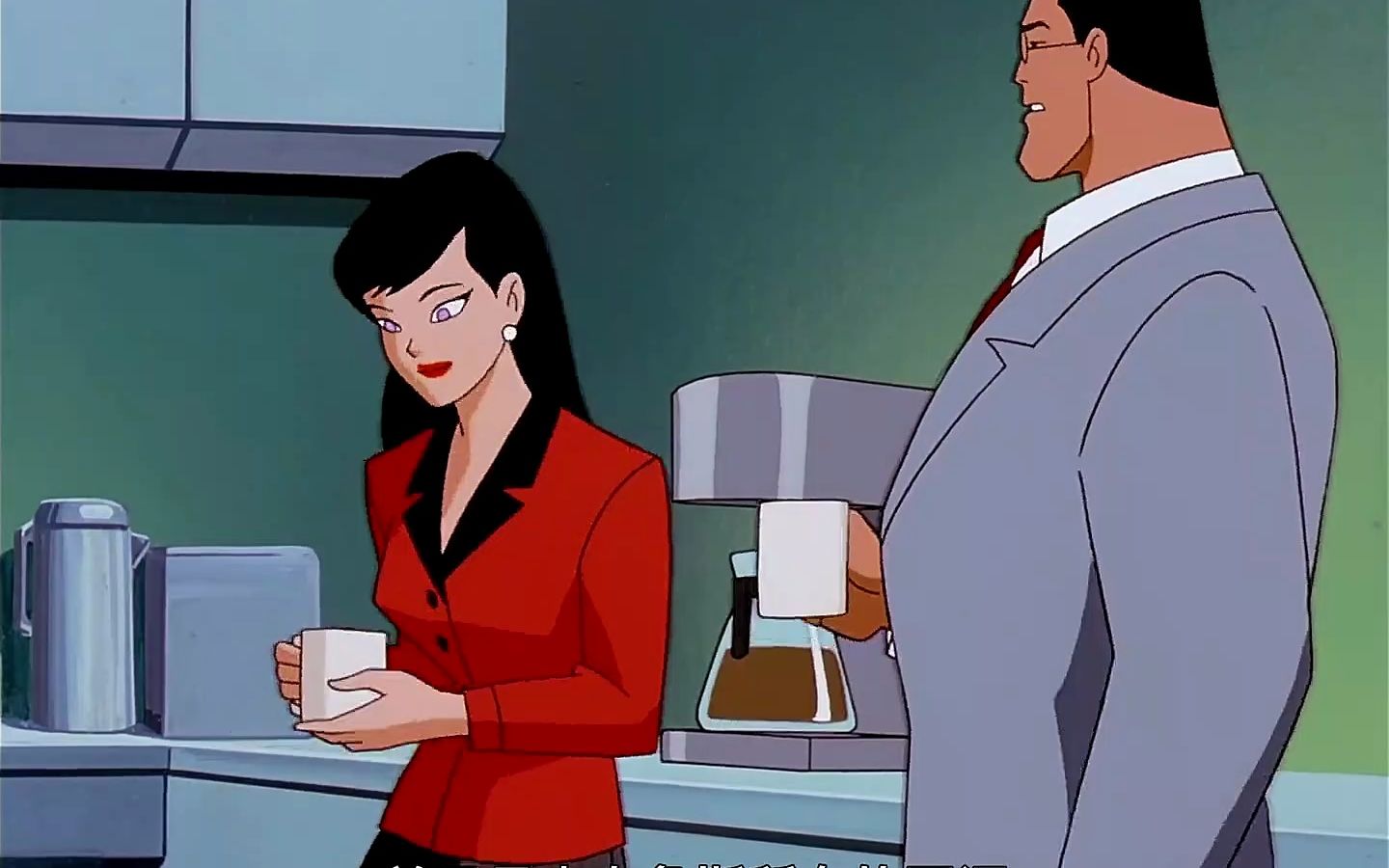 露易丝同时喜欢超人与蝙蝠侠,可对布鲁斯与克拉克,却没有兴趣 动漫