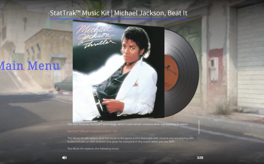 cs2音乐盒迈克尔杰克逊《beat it》