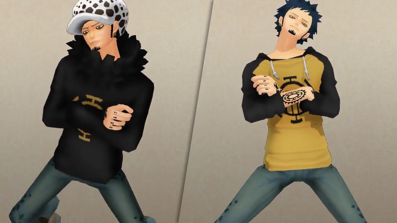 【海贼王mmd】两年前和两年后的罗桑【扭腰注高能】