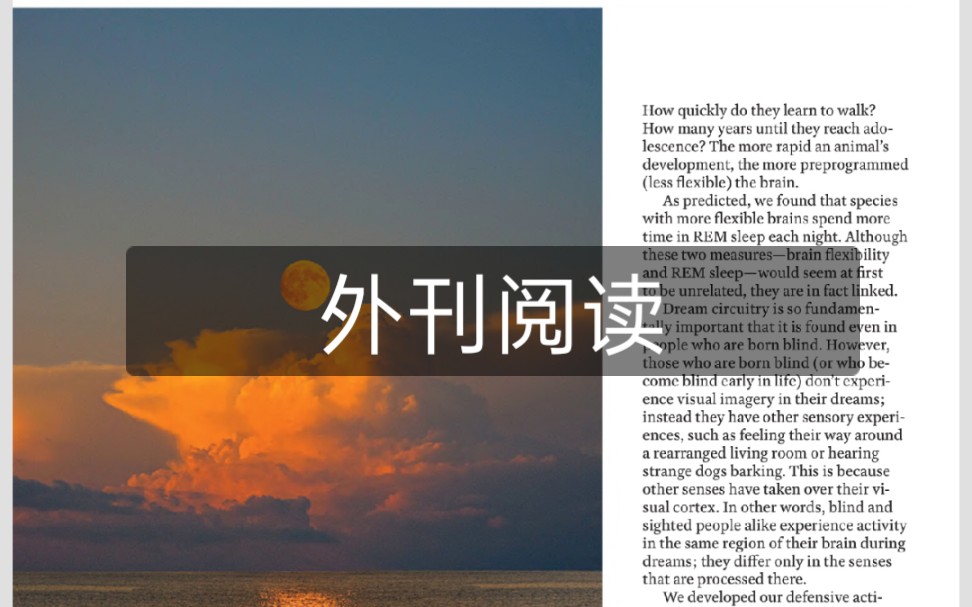 读外刊–时代周刊– How dreams defend our brains〔part 1〕哔哩哔哩bilibili