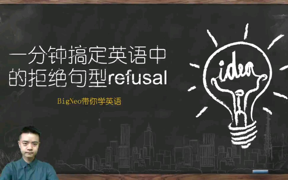 一分钟搞定英语的拒绝句型refusal #英语哔哩哔哩bilibili