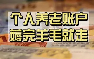 Download Video: 个人养老金账户，薅完羊毛就走？