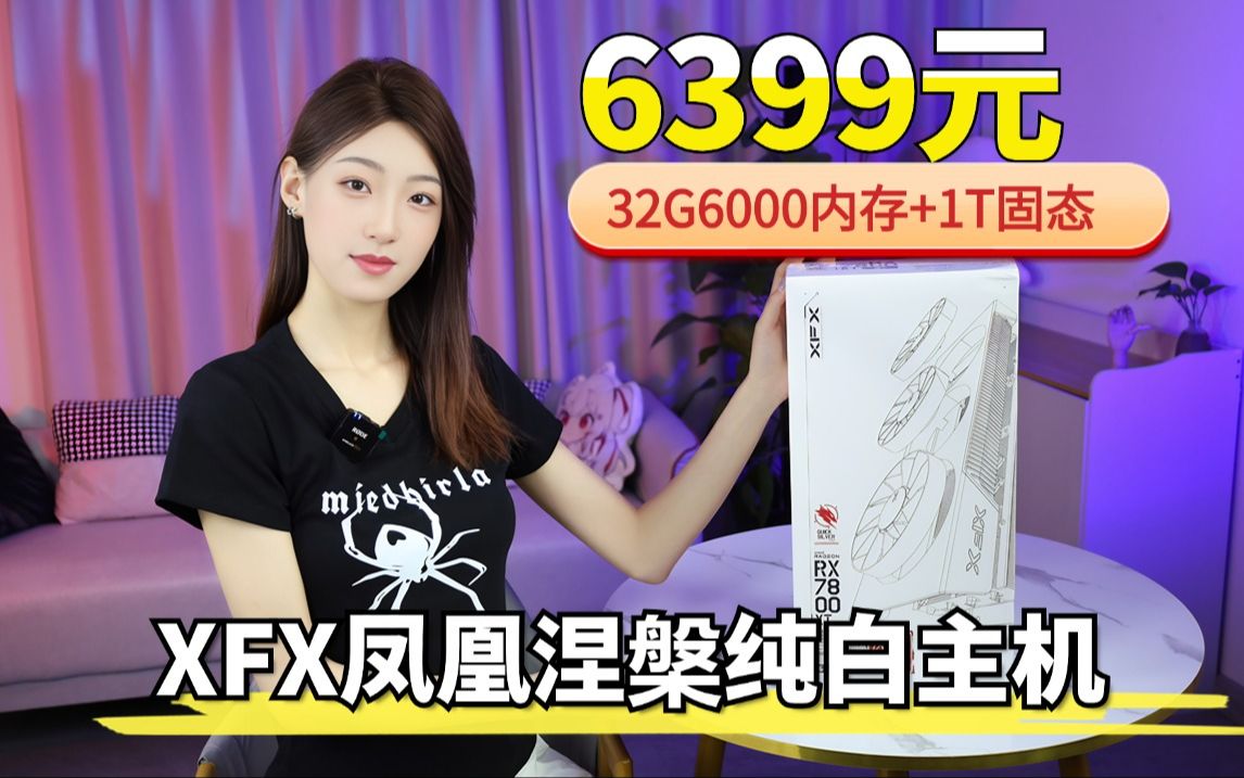 6399元 静音凤凰继续涅槃 XFX旗舰磁吸显卡+7500F+华擎B650M+32G6000+玄武850W哔哩哔哩bilibili