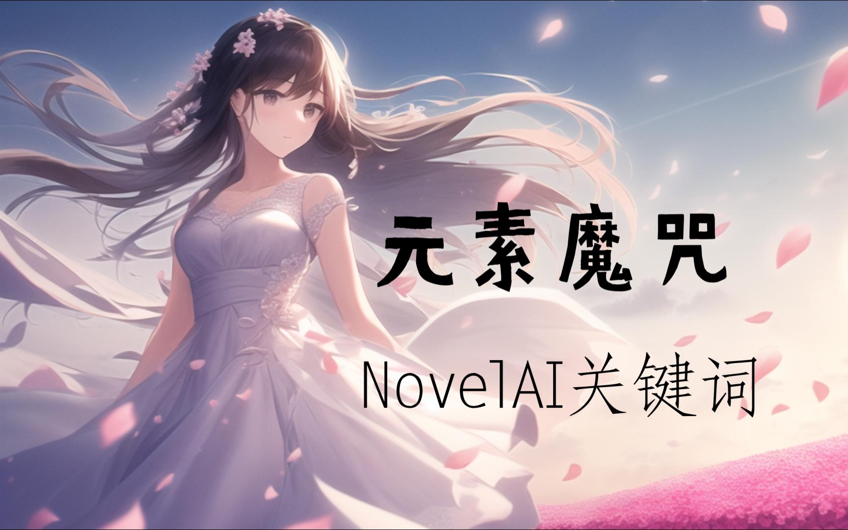 【AI绘图】NovelAI魔咒 风木水火冰雪雷血金银元素魔法咒语 人物关键词描述语模板 NovelAI TAG哔哩哔哩bilibili