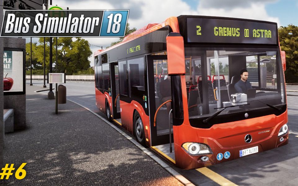 巴士模拟18 #6:达成180名乘客目标 行车途中路遇交通事故 | Bus Simulator 18哔哩哔哩bilibili