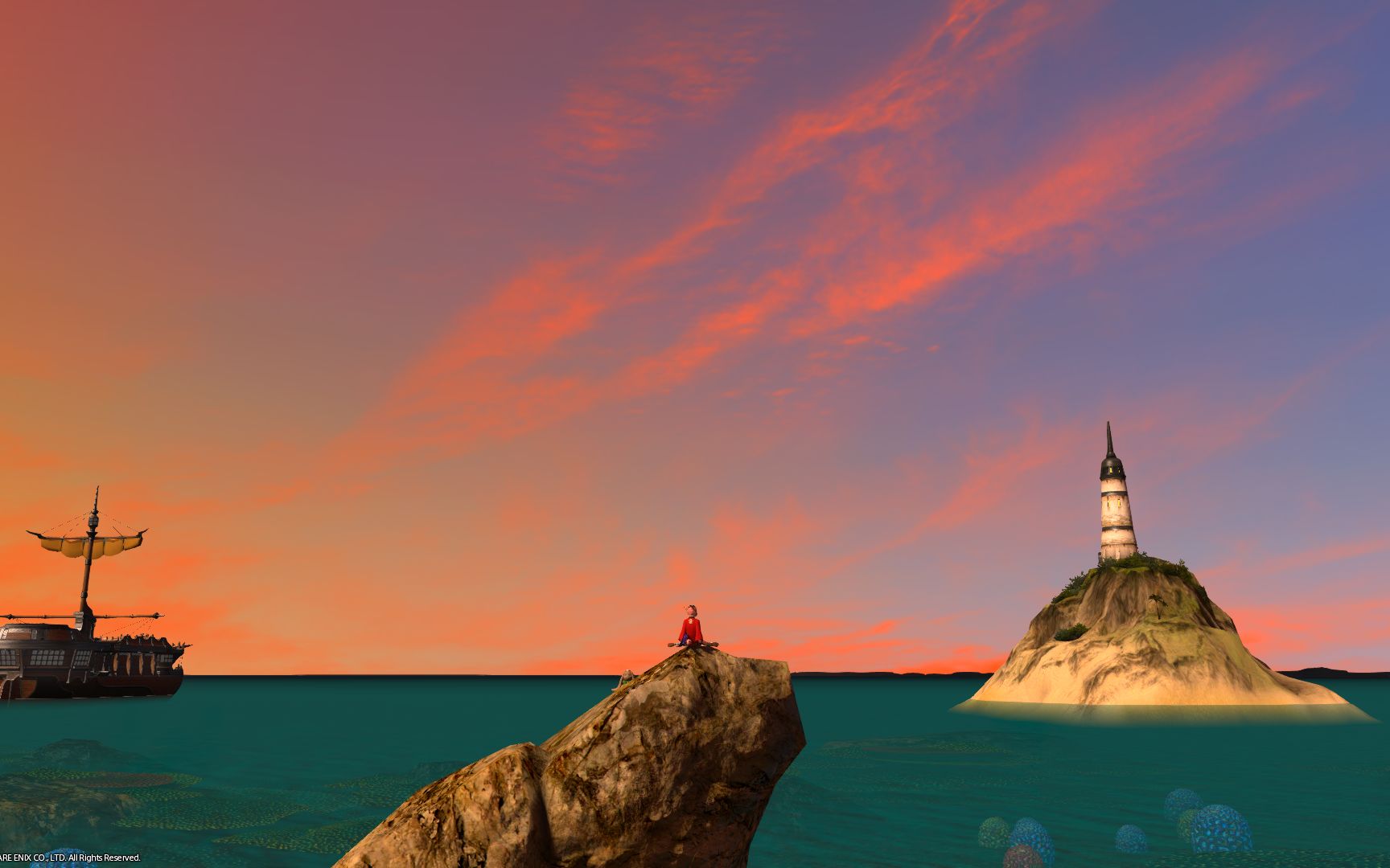【最终幻想14】 美美的风景,烟花和你_最终幻想14