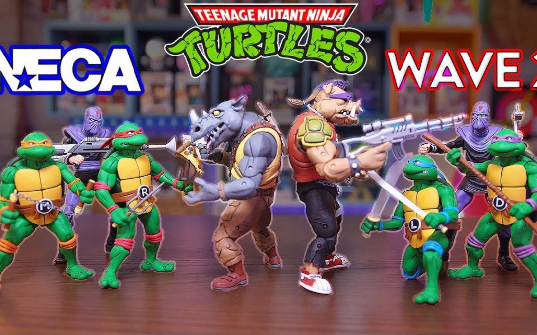 neca【忍者神龟】动画版 牛头 猪面 开箱分享