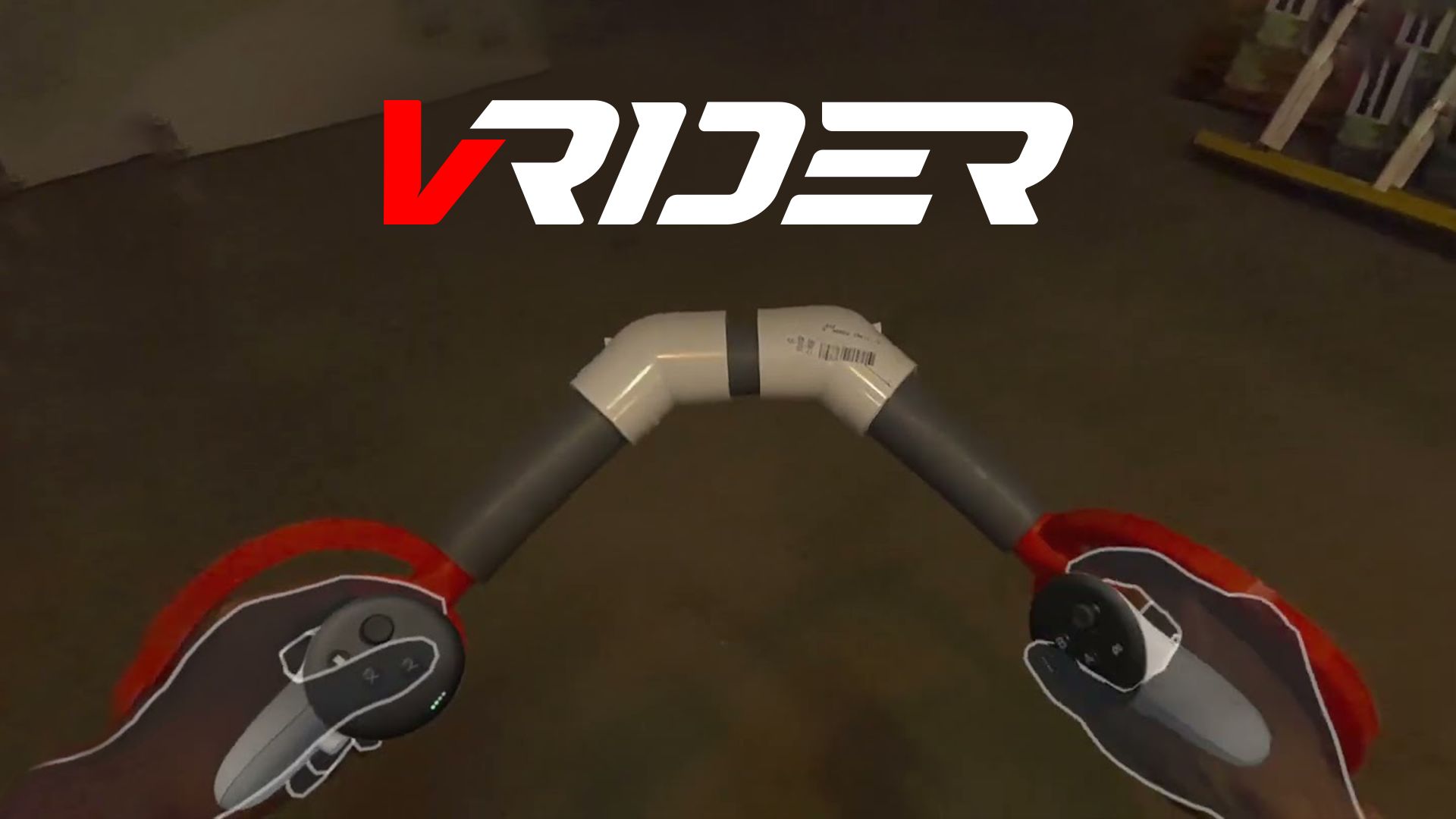 国外博主利用pvc水管和3d打印diy了配套vr手柄的摩托车模拟器【vrider