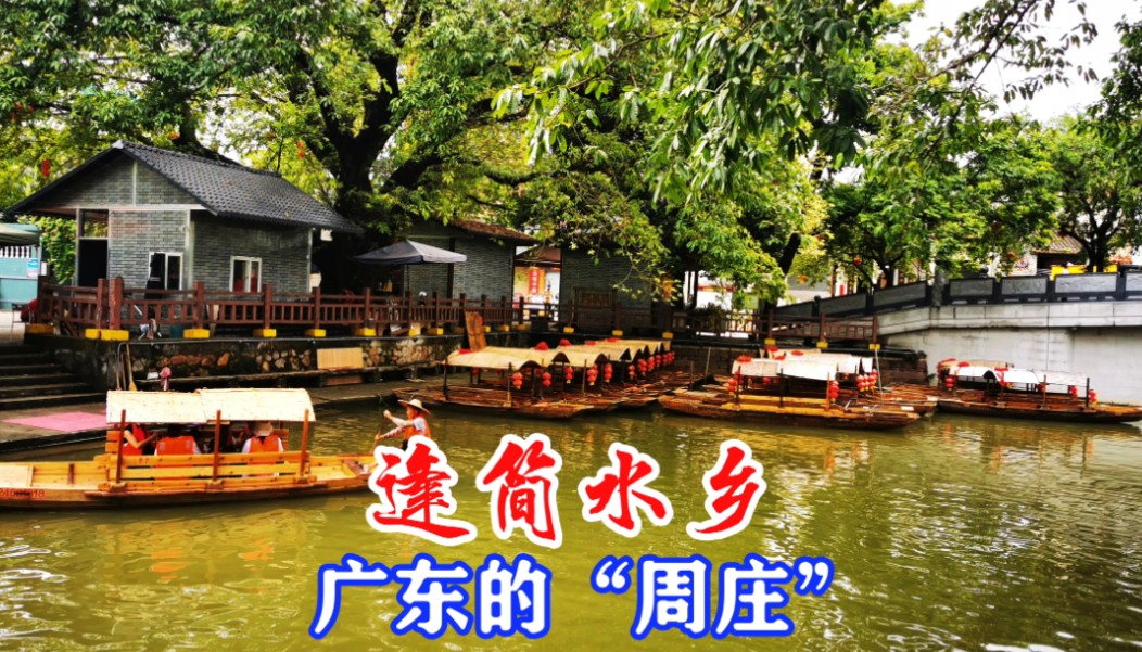 佛山逢简水乡,广东的"周庄",乘船漫游领略岭南水乡
