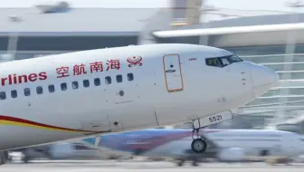海南航空波音738济南遥墙机场震撼起飞，燃起来了！