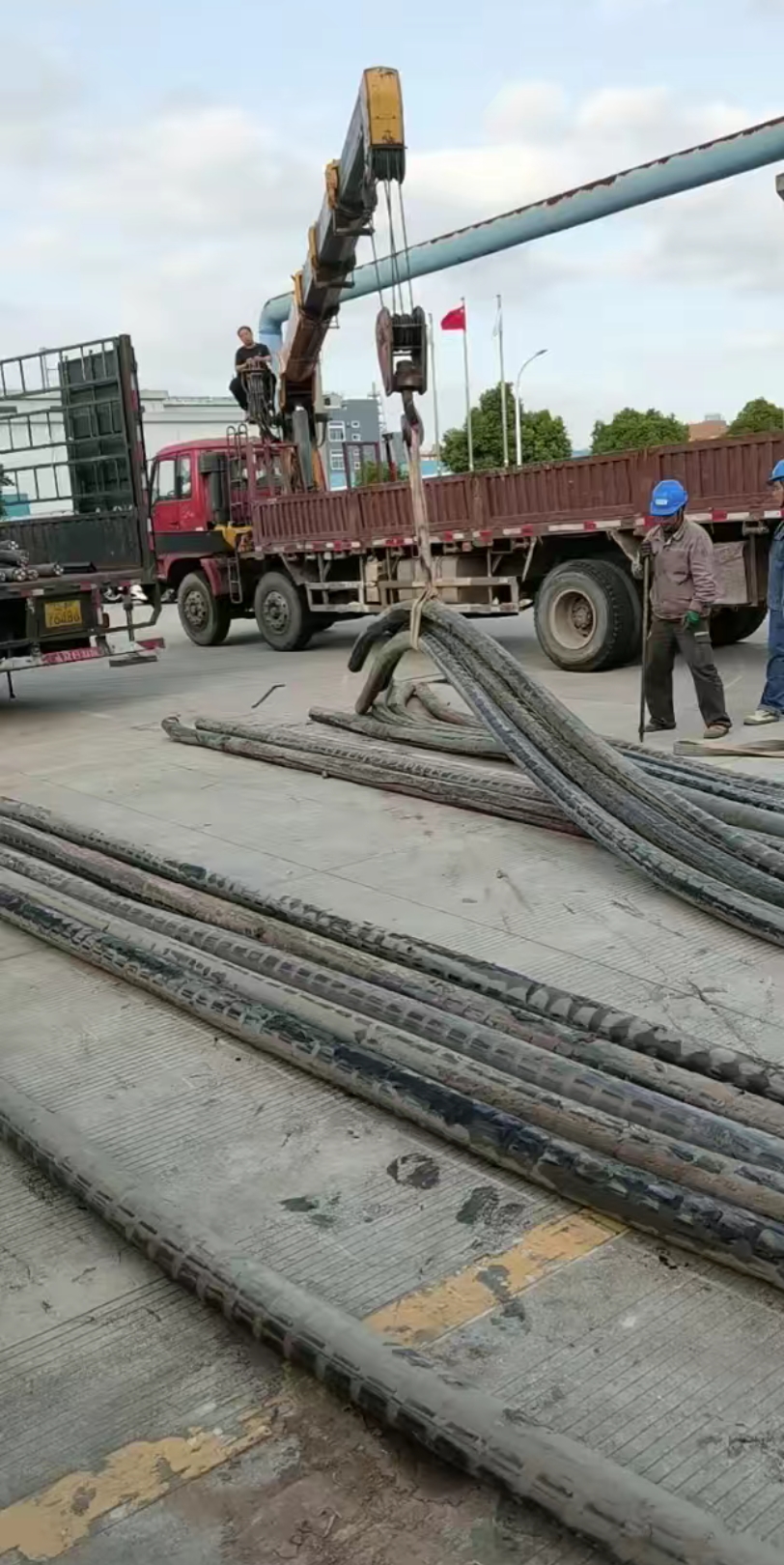 高压电缆回收装车现场